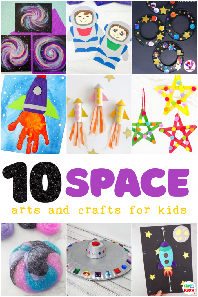 Looking for fun and easy space-themed crafts for your kids? Explore 'Crafts Beyond the Stars: 10 Space Crafts for Kids.' From rocketships to slime galaxies, flying saucers and  astronauts. Explore the universe one craft at a time! 🚀🌌✨ #SpaceCrafts #KidsCrafting #ImaginationGalaxy"