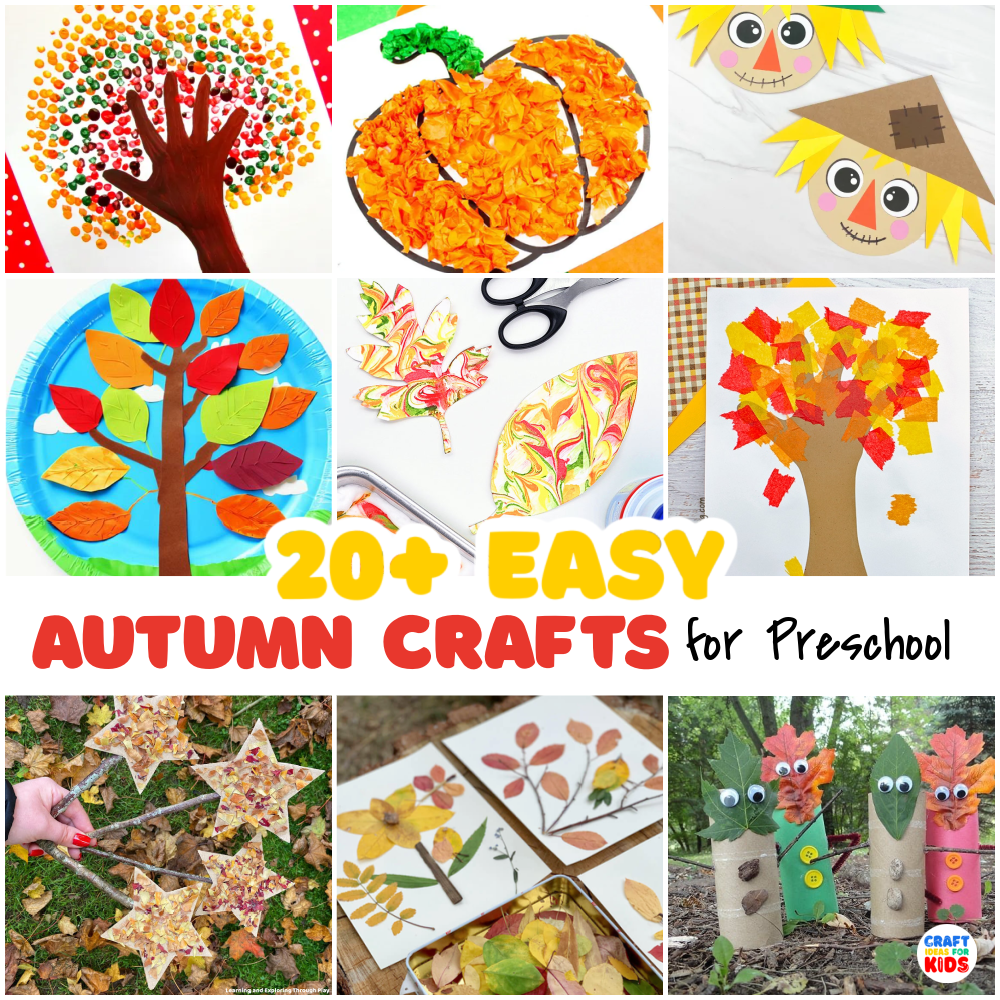 Fall-tastic Fun: 20+ Easy Autumn Crafts for Preschoolers - Craft Ideas ...