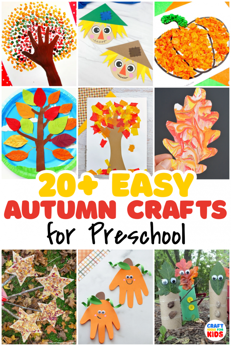 Fall-tastic Fun: 20+ Easy Autumn Crafts for Preschoolers - Craft Ideas ...